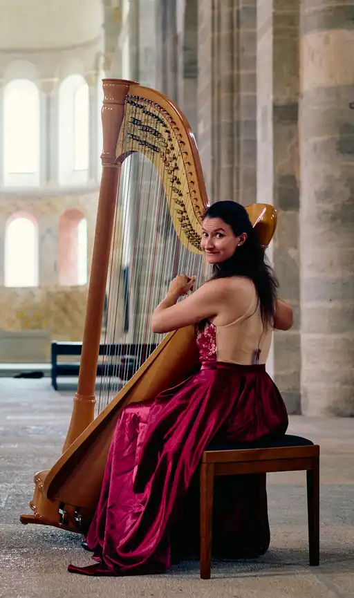 Harpiste Diane Pauvert en concert